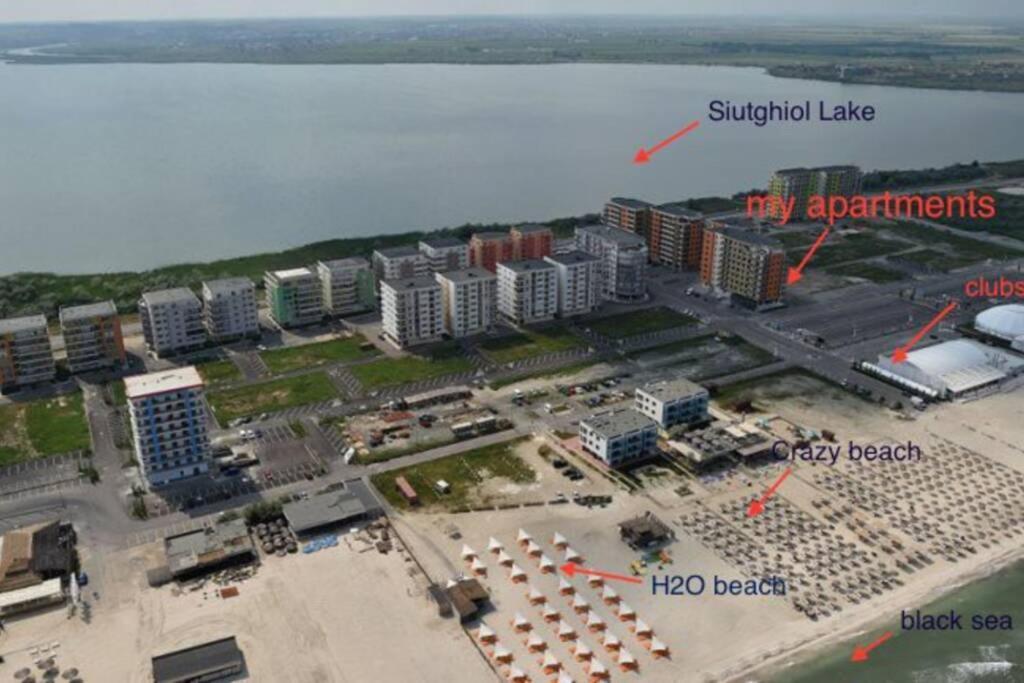 Appartamento Summerland, 30M From Beach&Best Clubs, Nuba, Fratelli, Ammos Mamaia Esterno foto